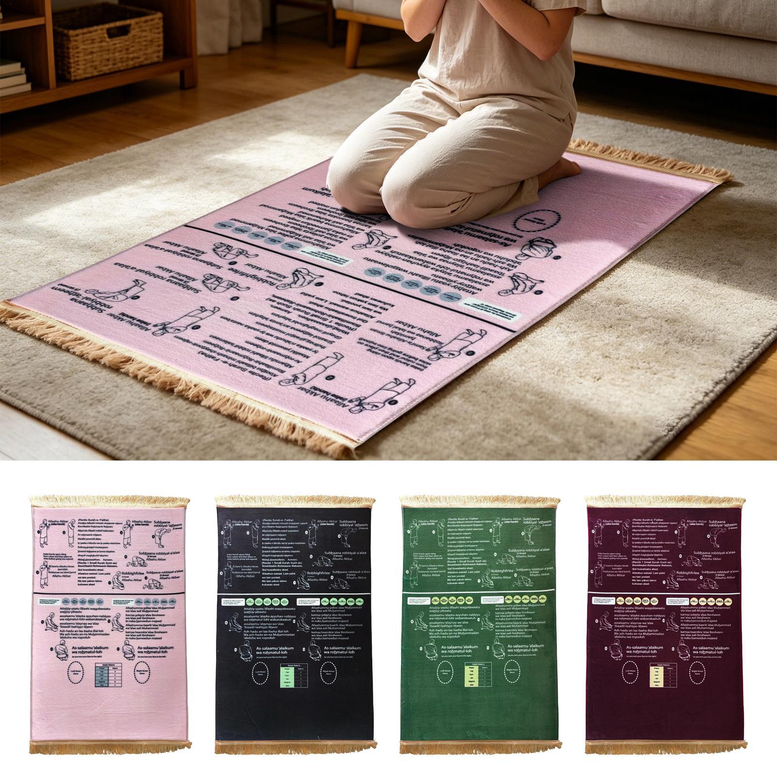 Sustainable Living Guide - Tapis de prière 50x90cm, doux, éducatif