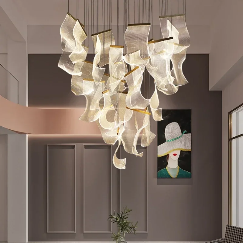 Sustainable Living Guide - Nordique luxe acrylique lustre créatif salon