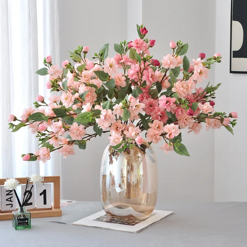 Sustainable Living Guide - InjFlower-Bouquet de fleurs de camélia artificielles