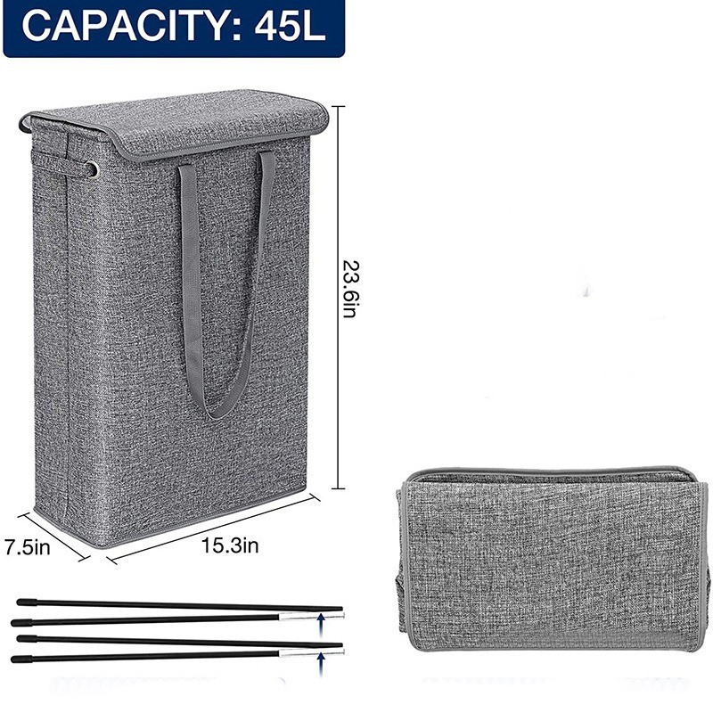 Panier à linge en coton et lin - Laundry Strip Eco avis et prix