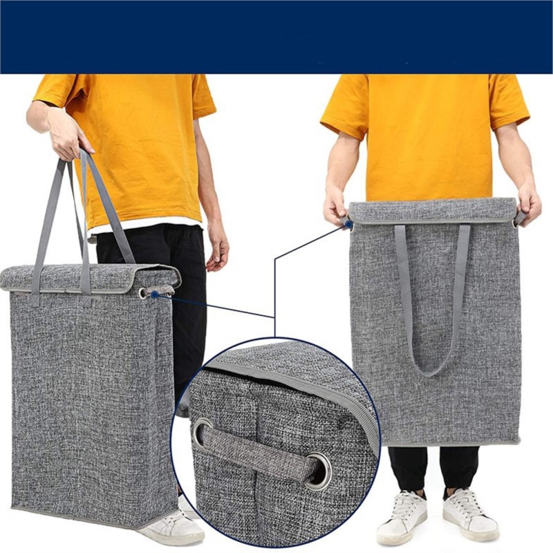 Panier à linge en coton et lin - Laundry Strip Eco avis et prix